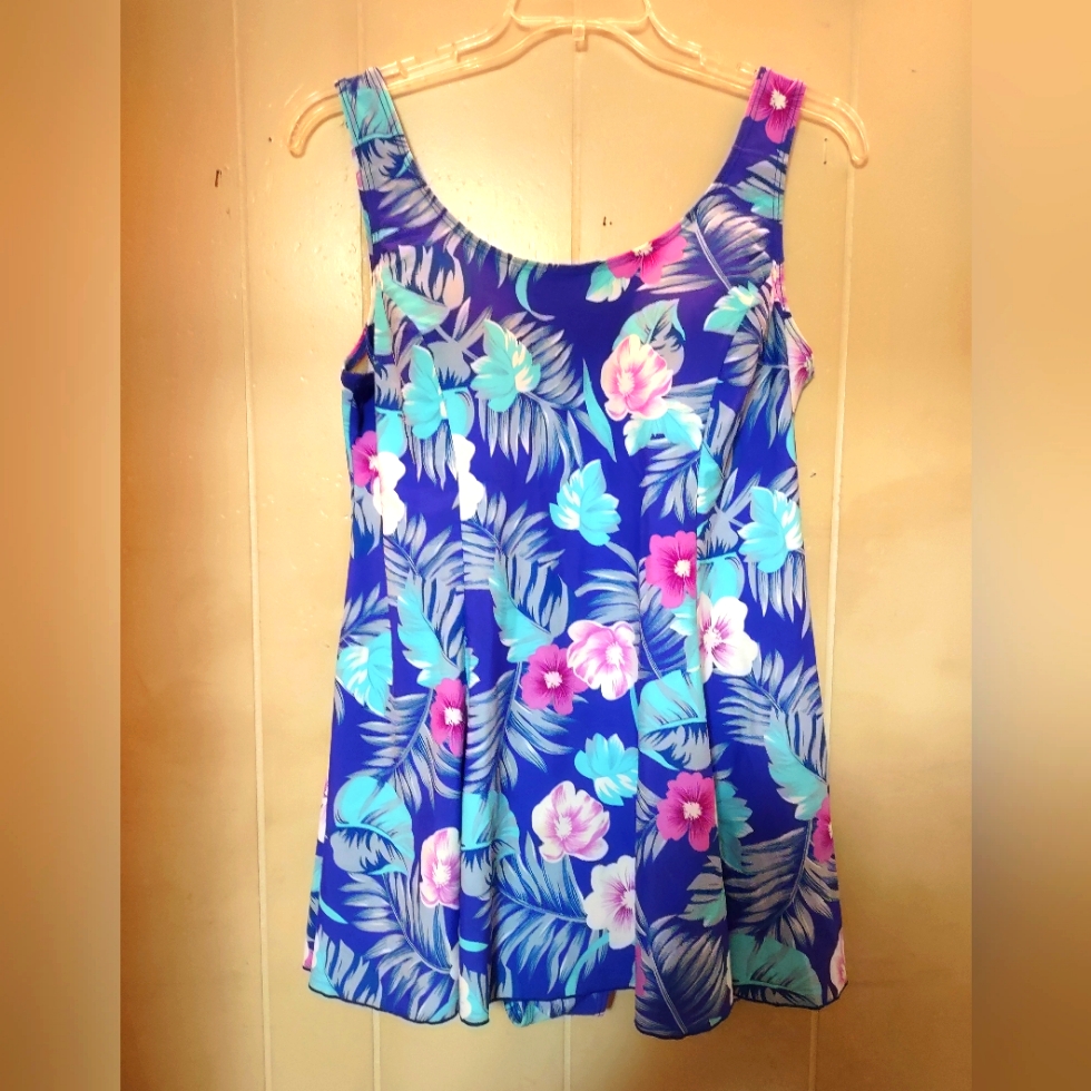 80s Swim Dress Size 20 Brand Sophia Carlyn